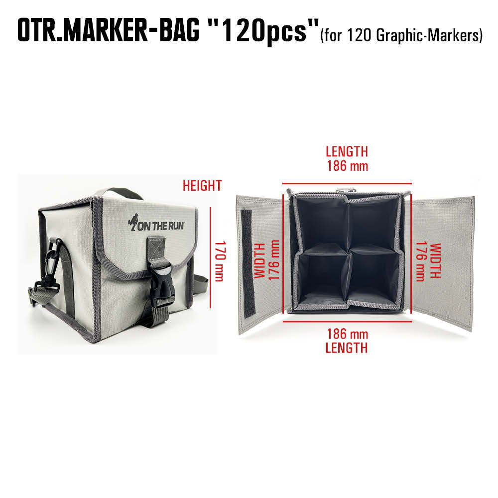 OTR EMPTY 120pcs MARKER-BAG with the classic OTR-logo