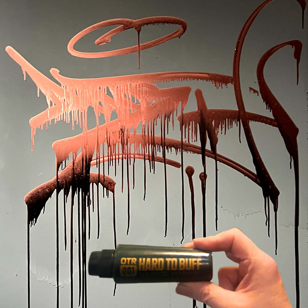 OTR 001 - HARD TO BUFF INK SQUEEZE MARKER - DEEP BLACK - 22MM