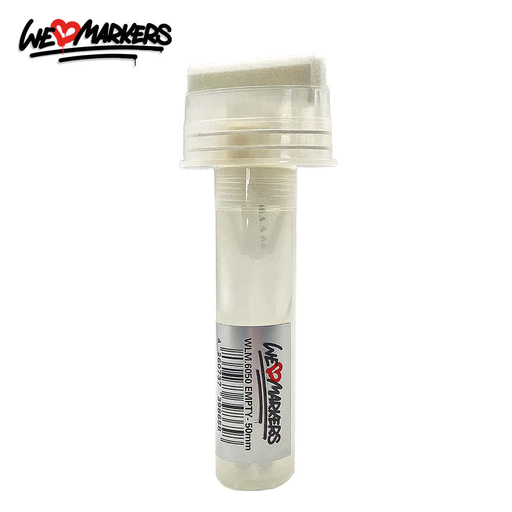 WLM 6050 EMPTY PUMP-ACTION MARKER PEN WITH 2 MIXING BALLS - 50MM BROAD